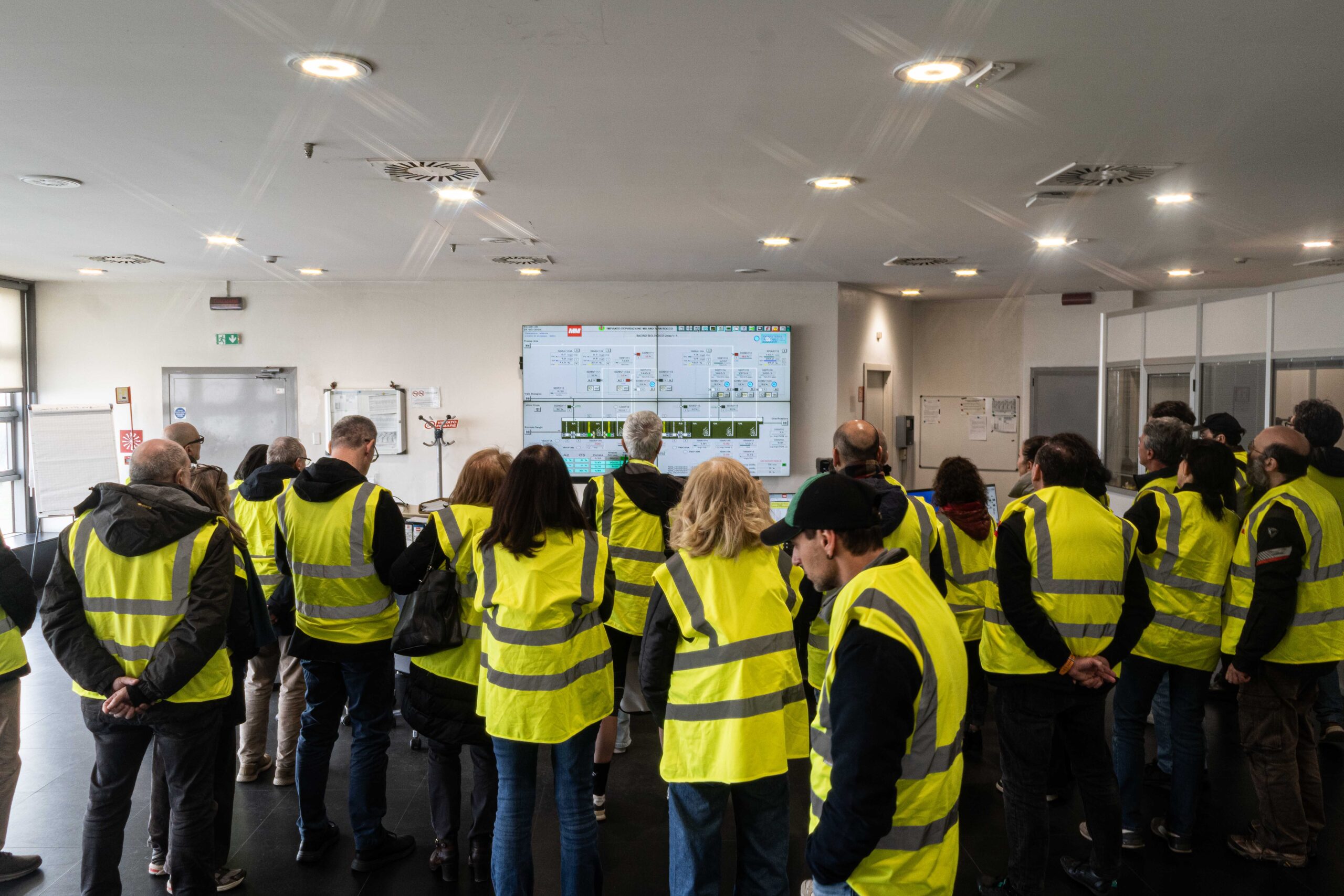 Milano, Visita depuratore san rocco
