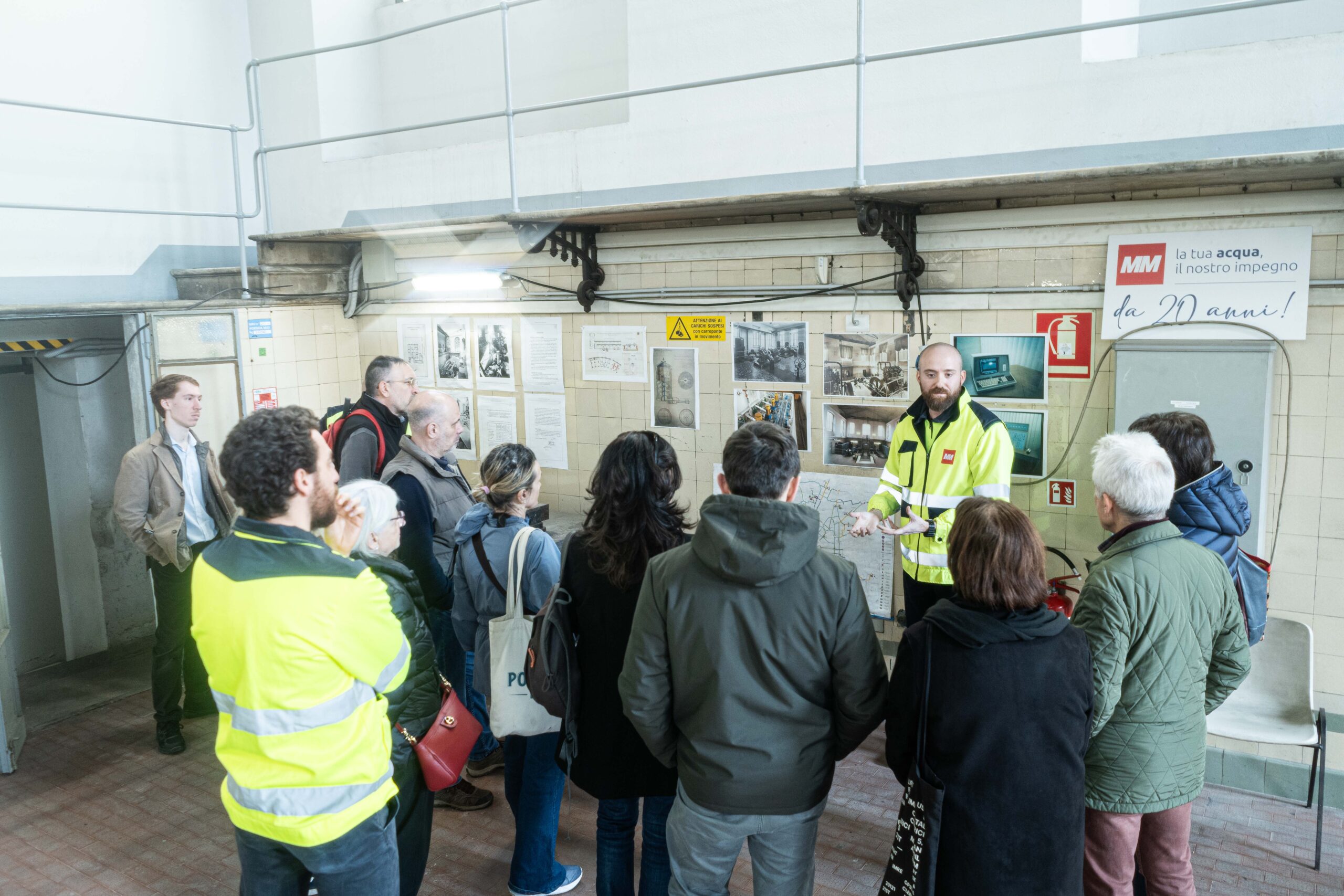 Milano, Visita centrale dell’acqua di via anfossi