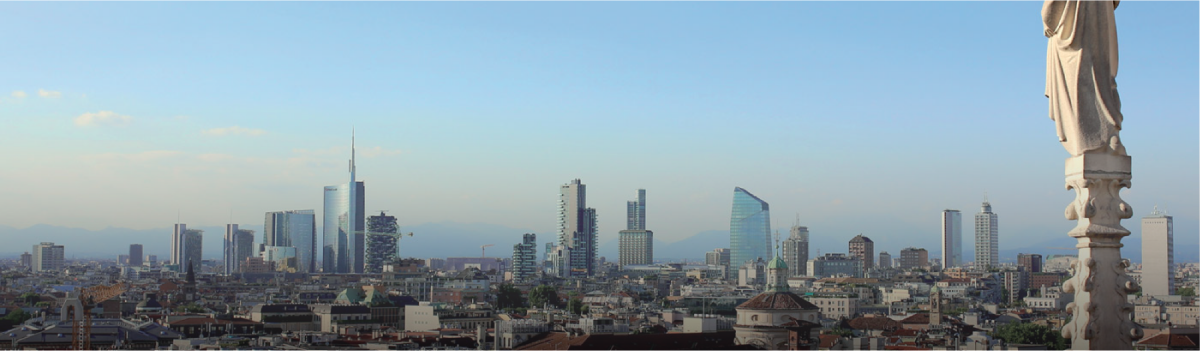 skyline of the city of Milan