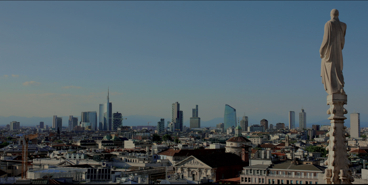 skyline of the city of Milan