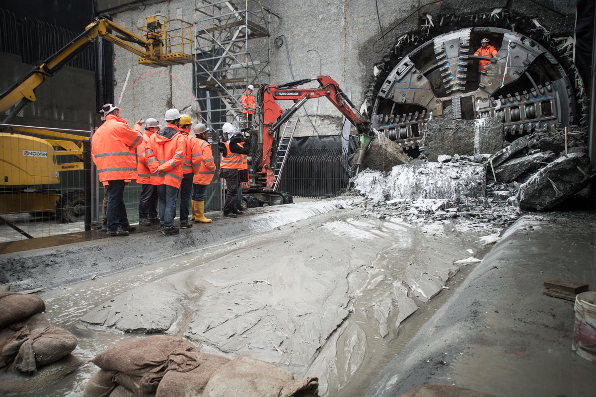Tunnel Boring Machine in Forlanini construcion site